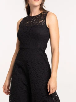 Robe dentelle noire femme