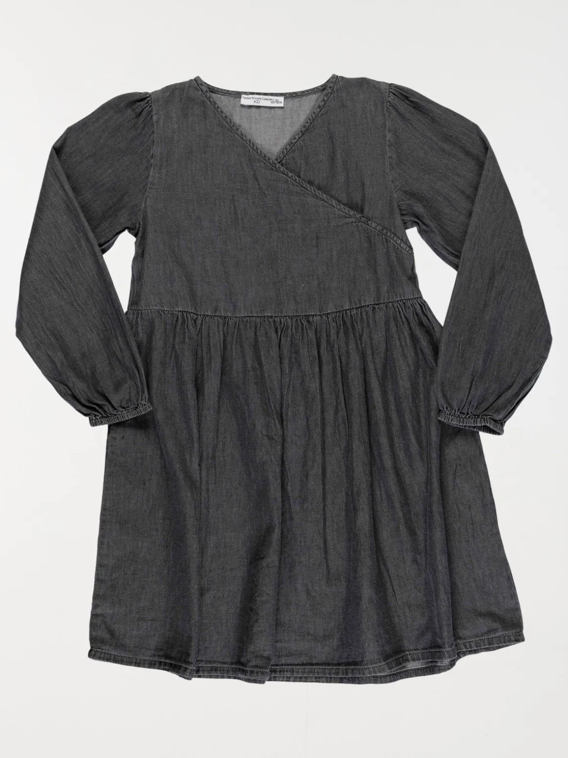 Robe en jean noire fille (3-12A)