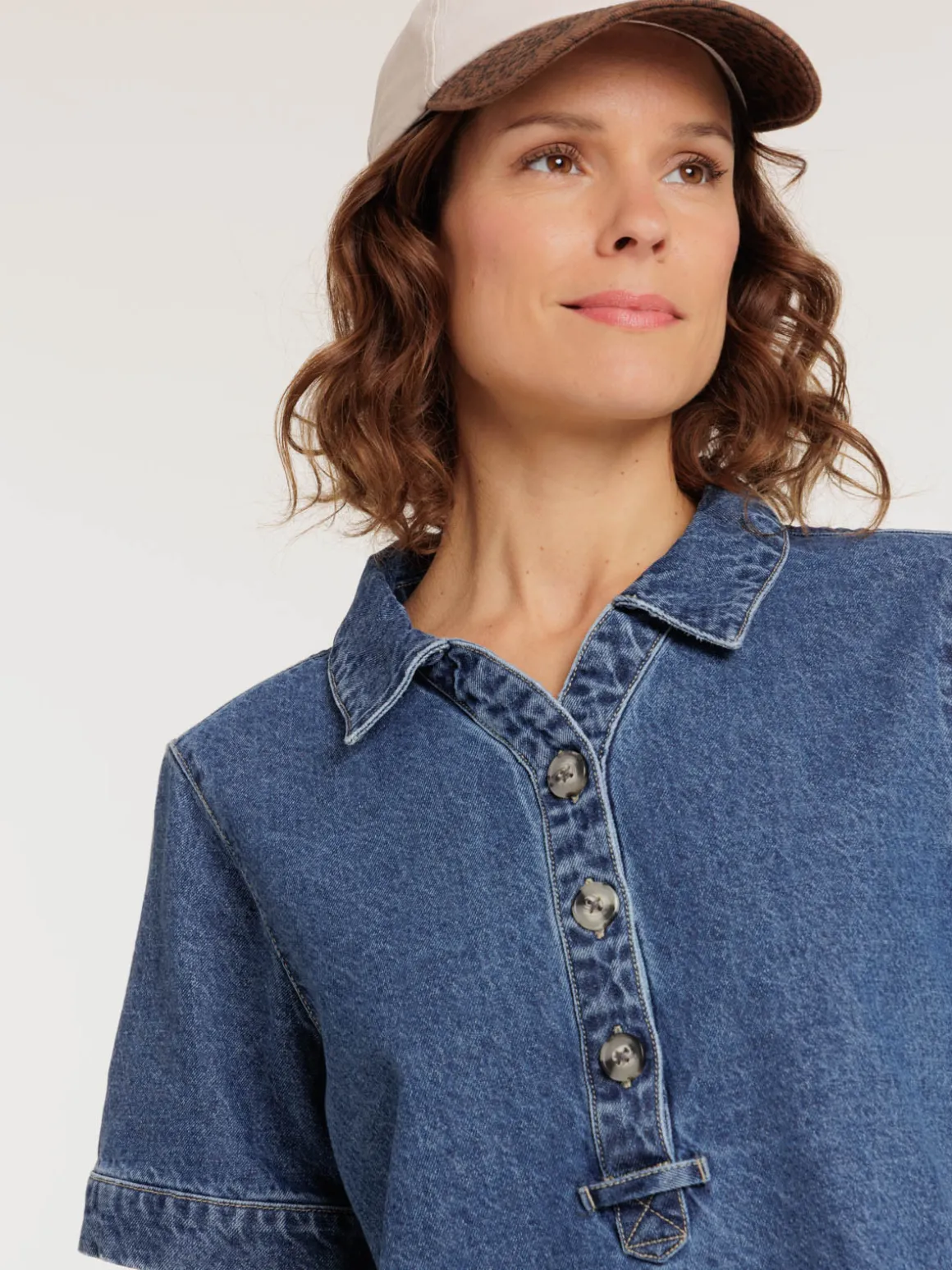 Robe en jean stone femme