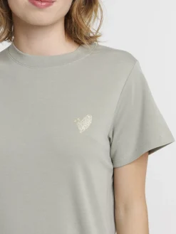 Robe femme motif coeur doré