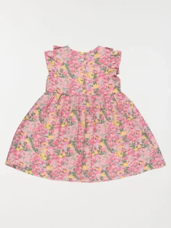 Robe fleurie rose perle fille (3-36M)