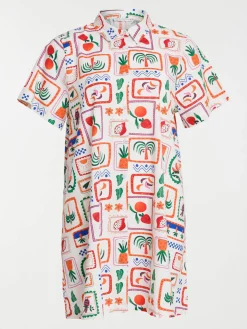 Robe imprimé timbre grande taille femme