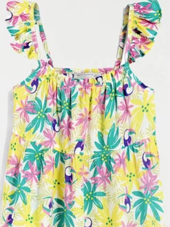 Robe imprimée à bretelles fille (3-12A)