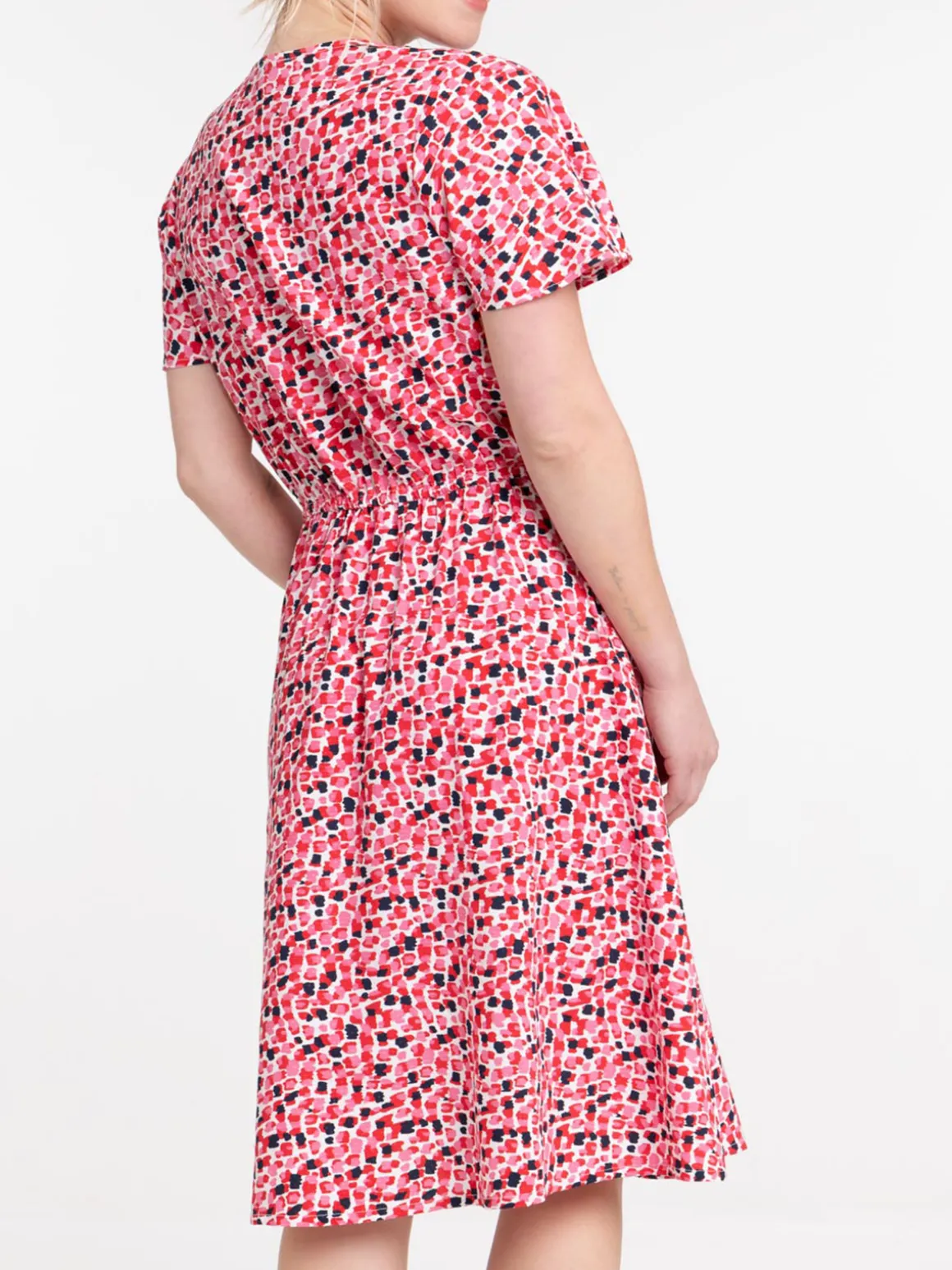 Robe imprimée boutonnée femme