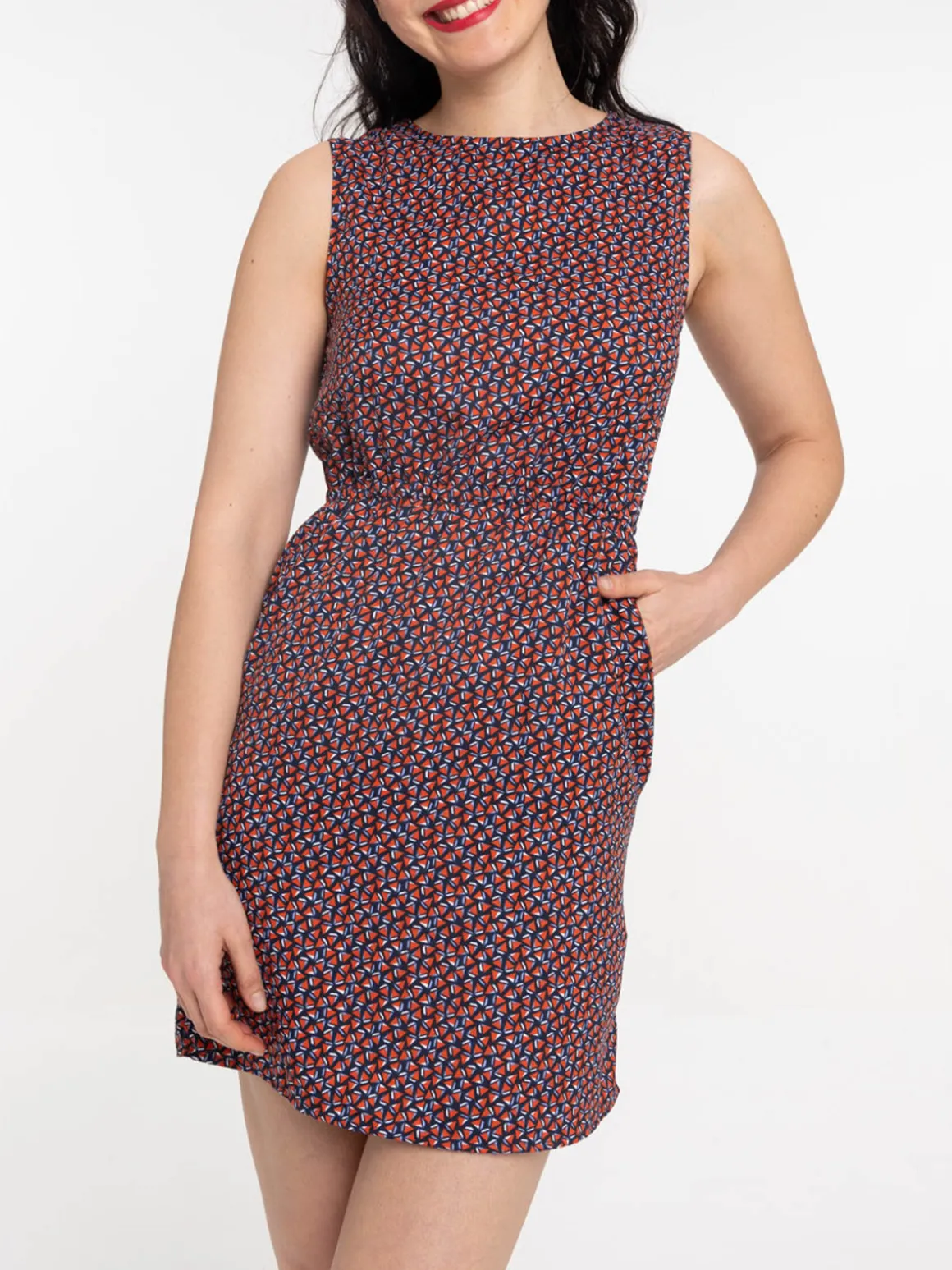 Robe imprimée graphique femme