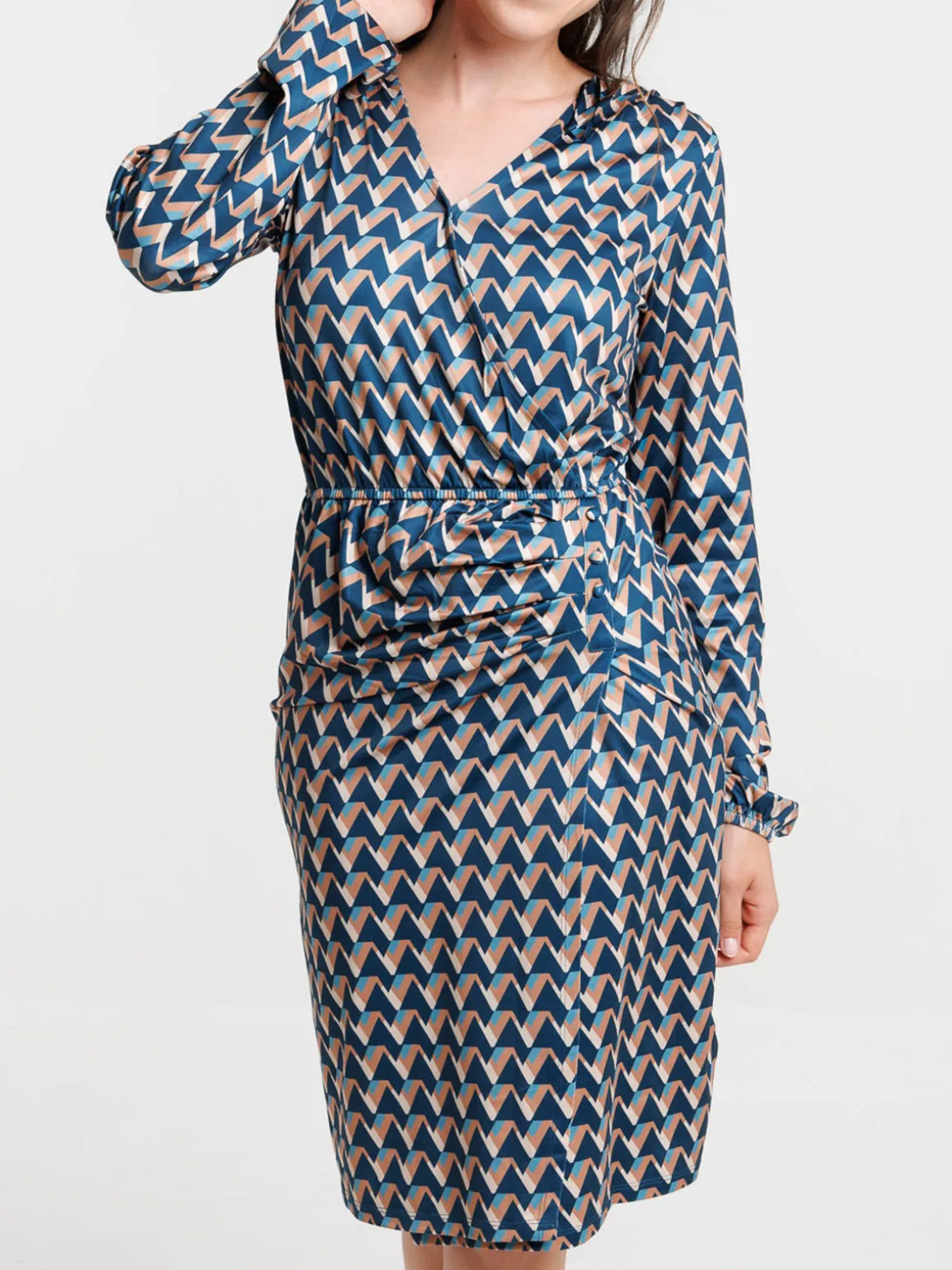 Robe imprimée graphique femme