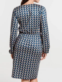 Robe imprimée graphique femme