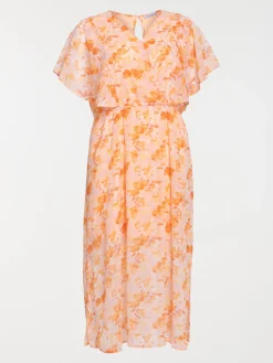 Robe longue fleurie grande taille femme
