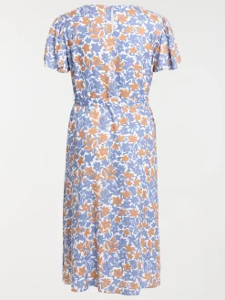 Robe longue fleurie grande taille femme