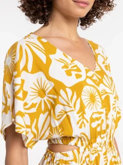 Robe longue imprimée femme