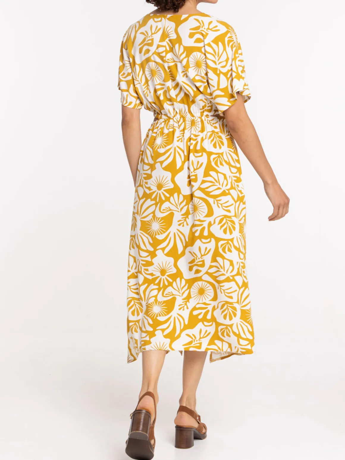 Robe longue imprimée femme