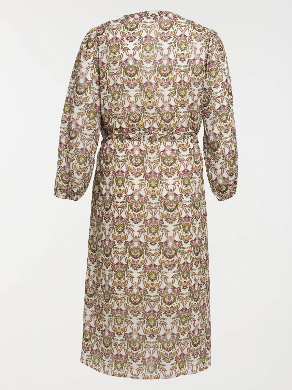 Robe longue imprimée femme grande taille