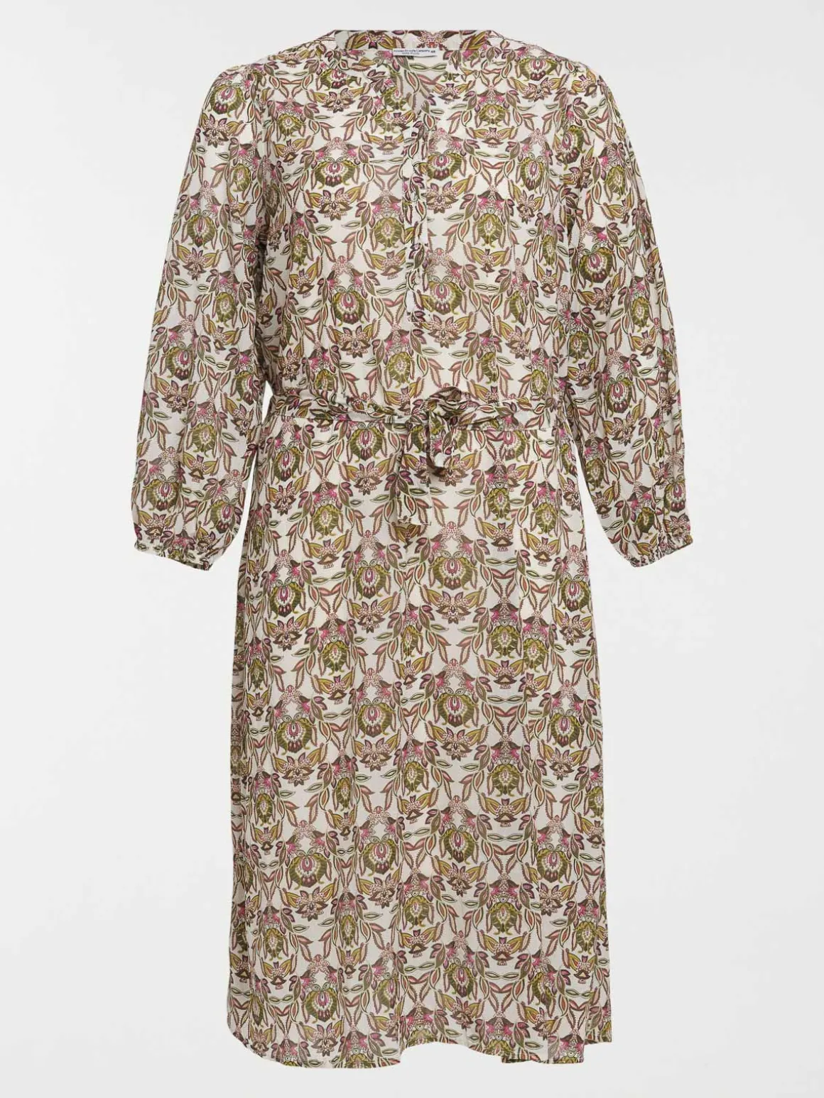Robe longue imprimée femme grande taille