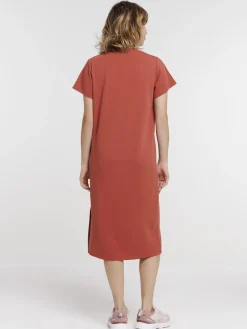 Robe longue motif coeur doré femme