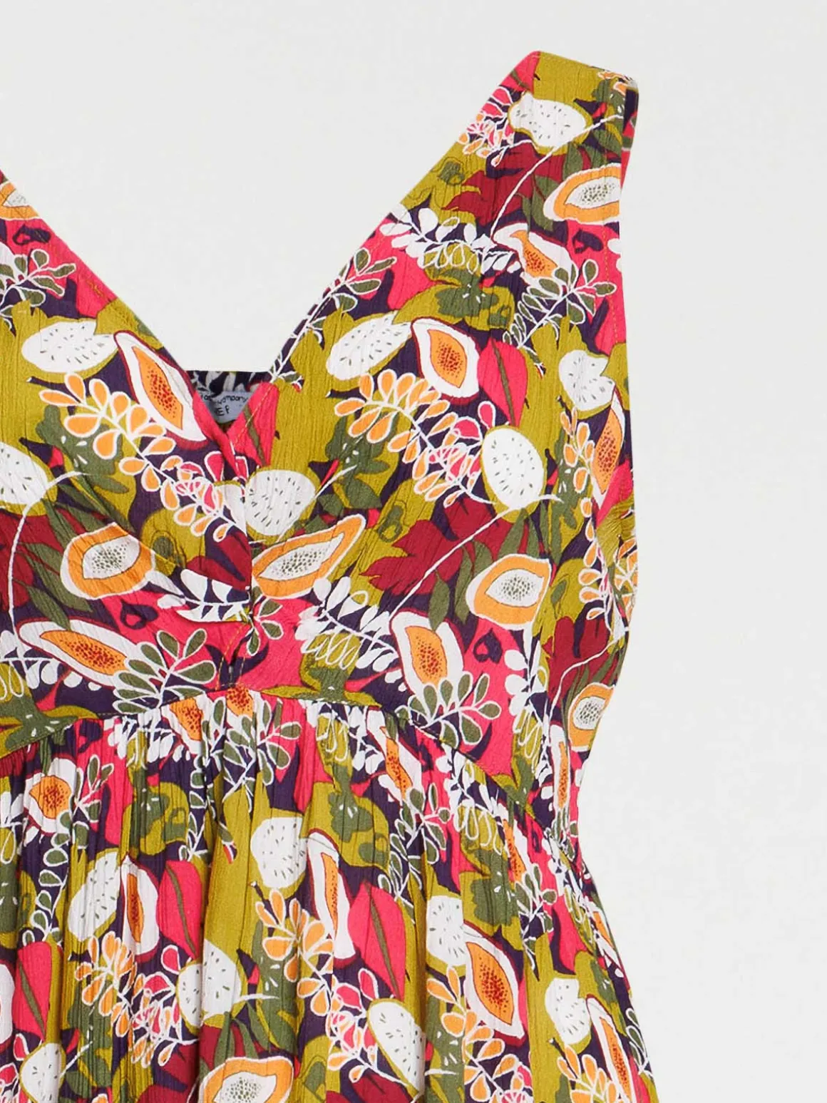 Robe longue motif grande taille femme