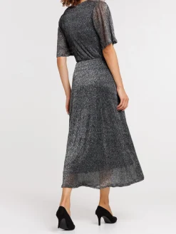 Robe longue noire femme