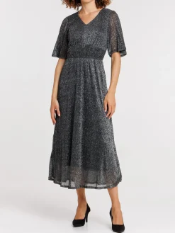 Robe longue noire femme