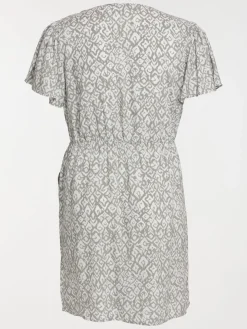 Robe motif ethnique grande taille femme