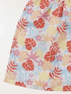 Robe motif tropical fille (3-36M)