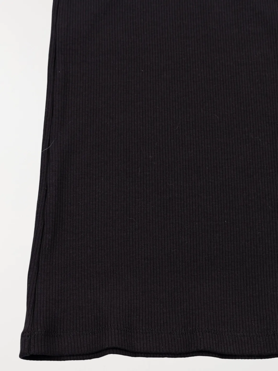 Robe noire côtelée fille (XXS-M)