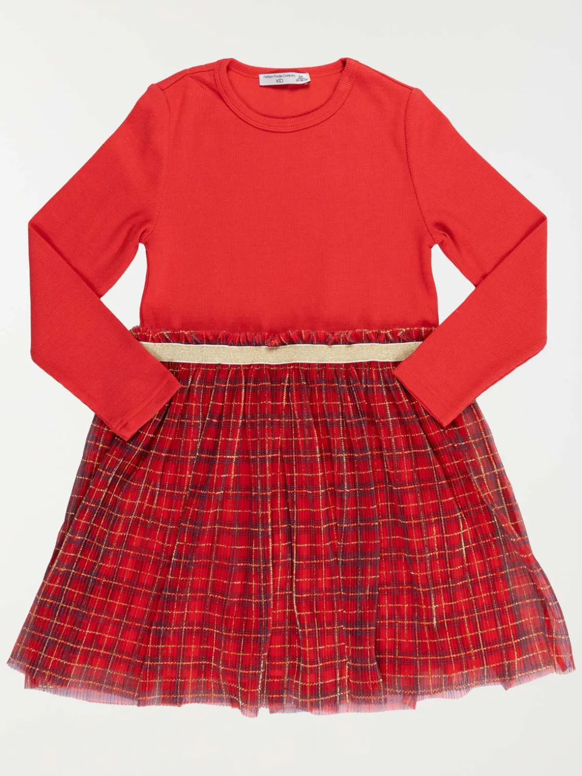 Robe noël tulle carreaux fille (3-12A)