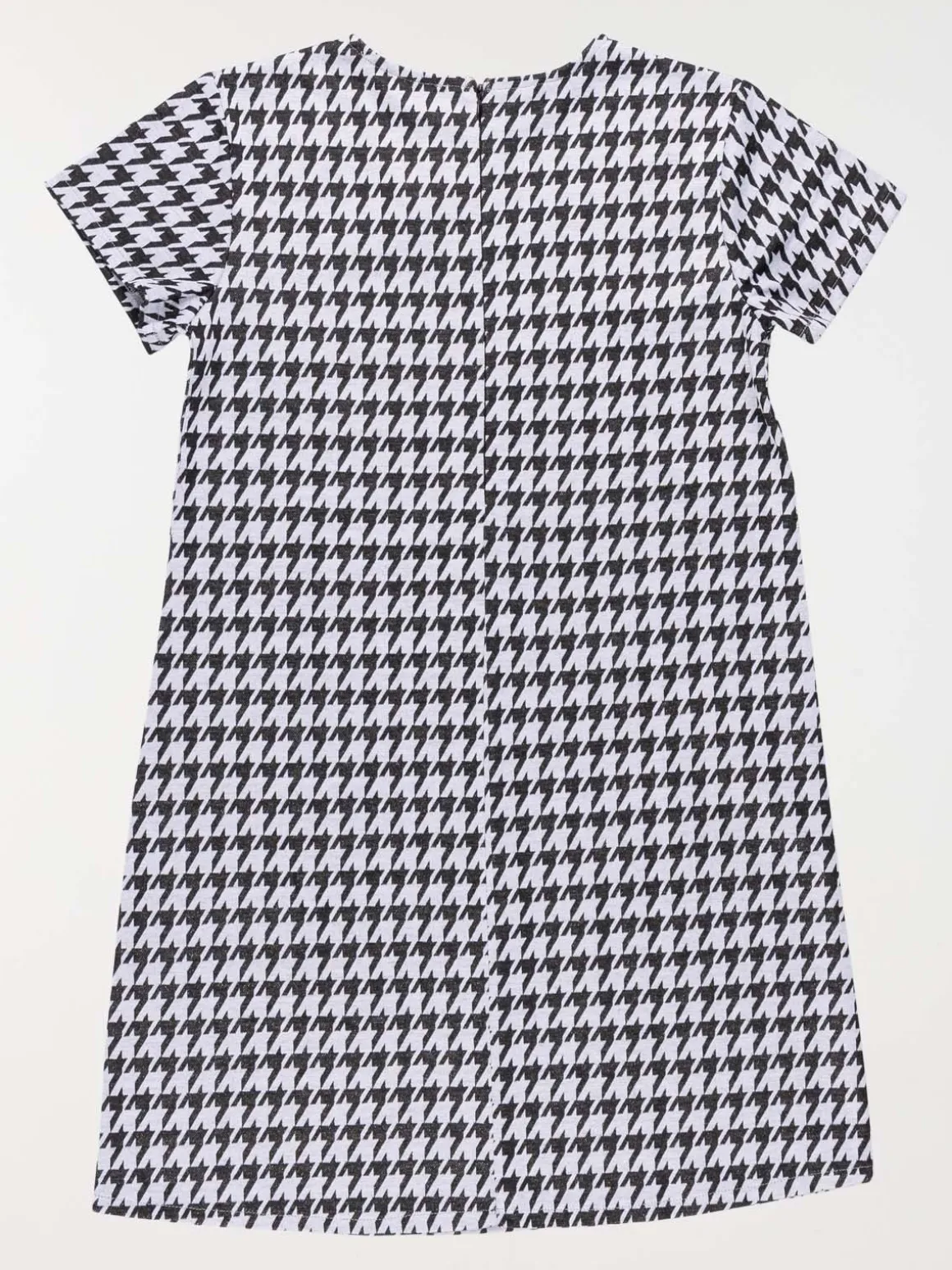 Robe pied de poule noir fille (XXS-M)