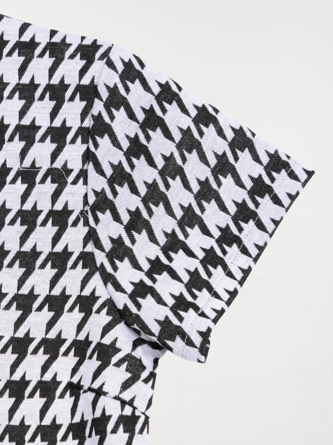 Robe pied de poule noir fille (XXS-M)