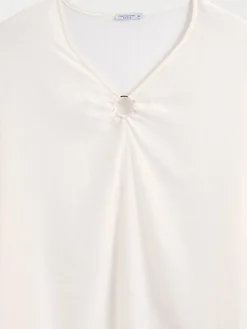 Robe plage écru grande taille femme
