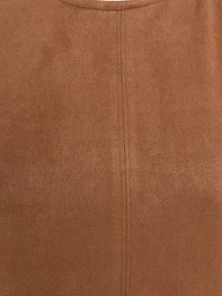 Robe suédine camel grande taille femme