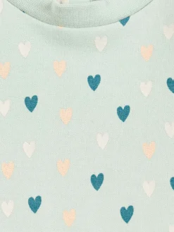 Robe sweat motif coeur fille (3-36M)
