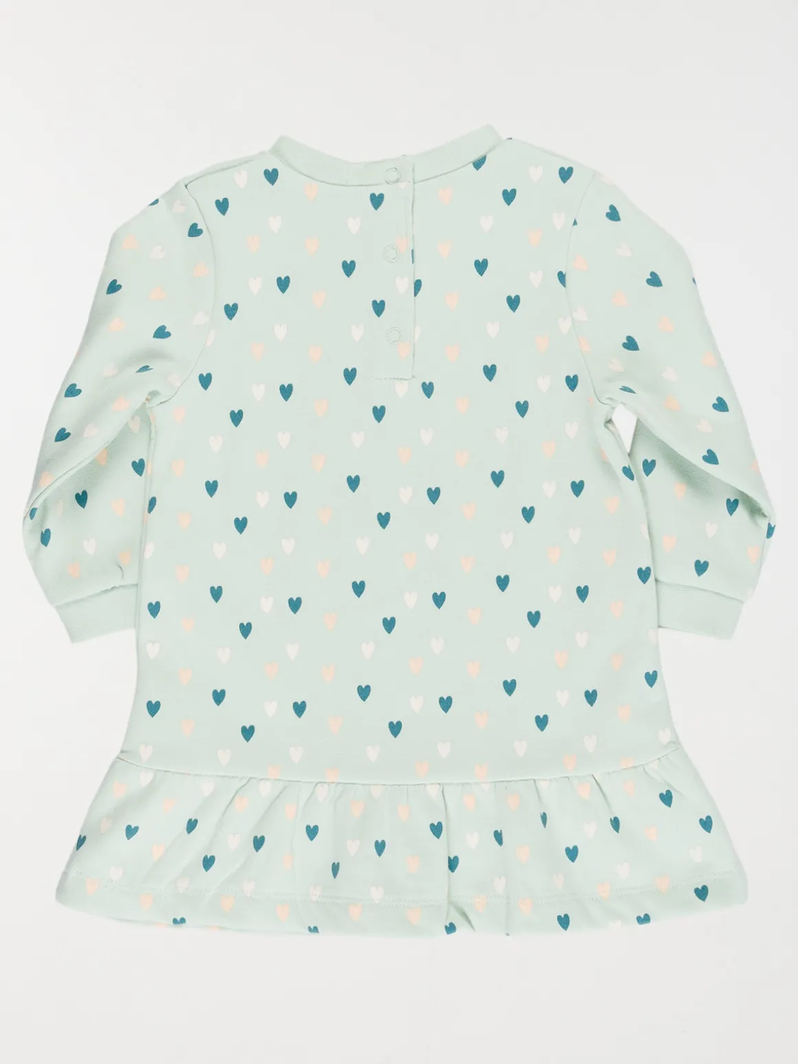 Robe sweat motif coeur fille (3-36M)