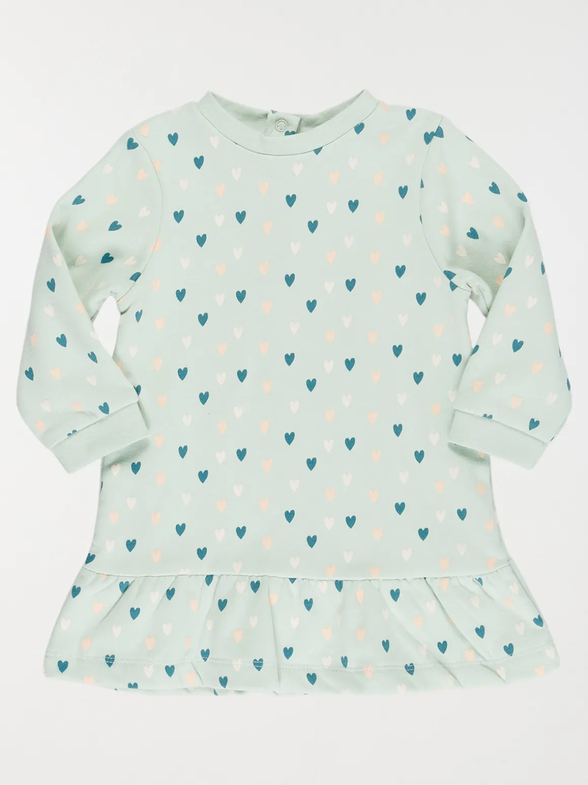 Robe sweat motif coeur fille (3-36M)