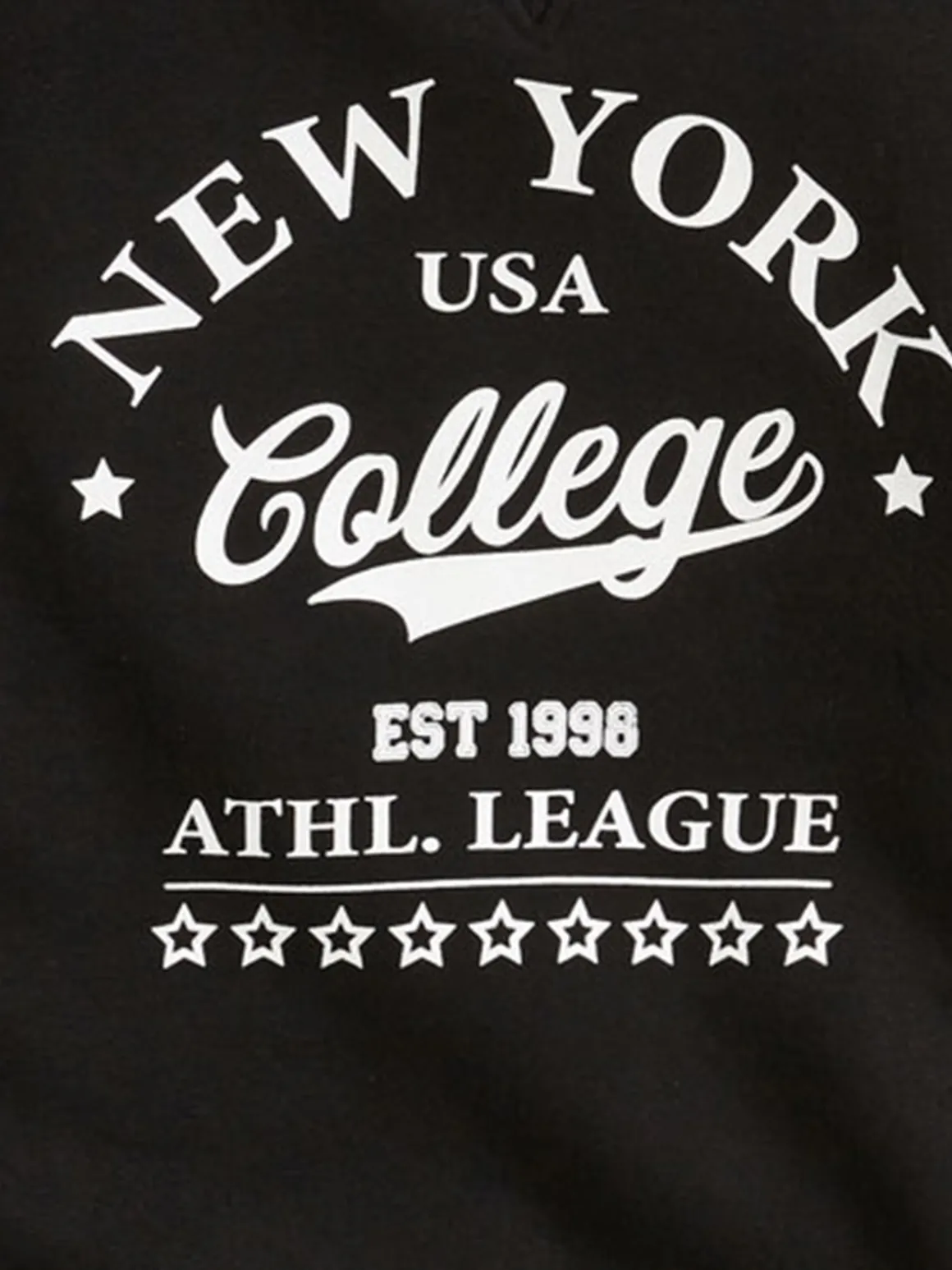 Robe sweat New-York noire femme