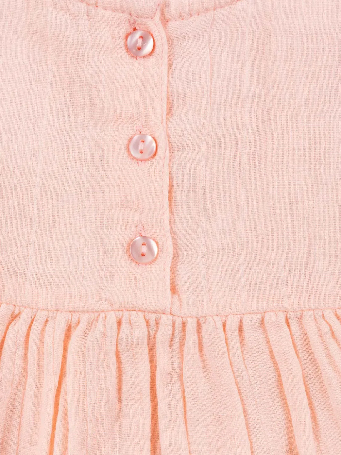 Robe unie pivoine fille (3-36M)