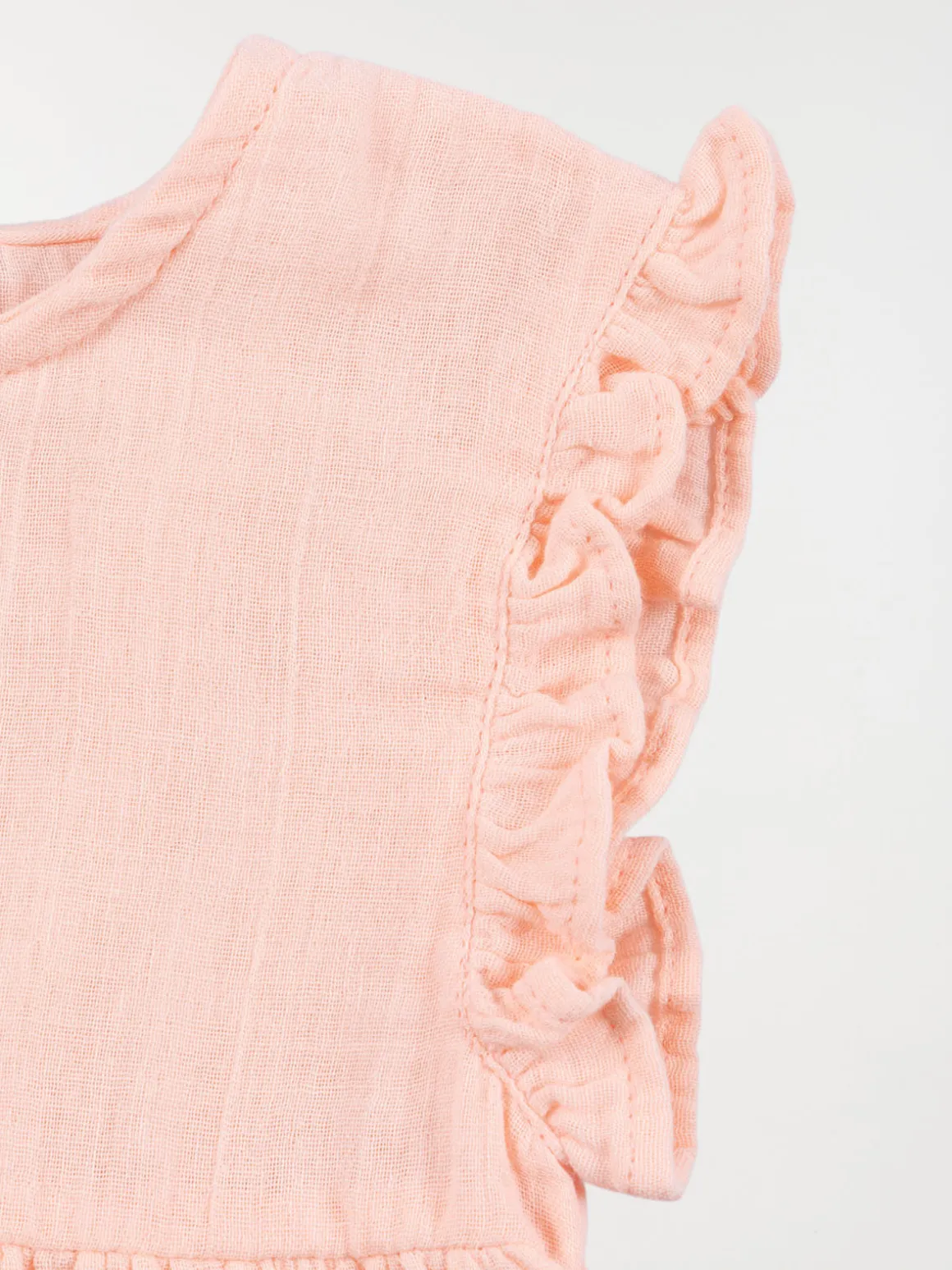 Robe unie pivoine fille (3-36M)