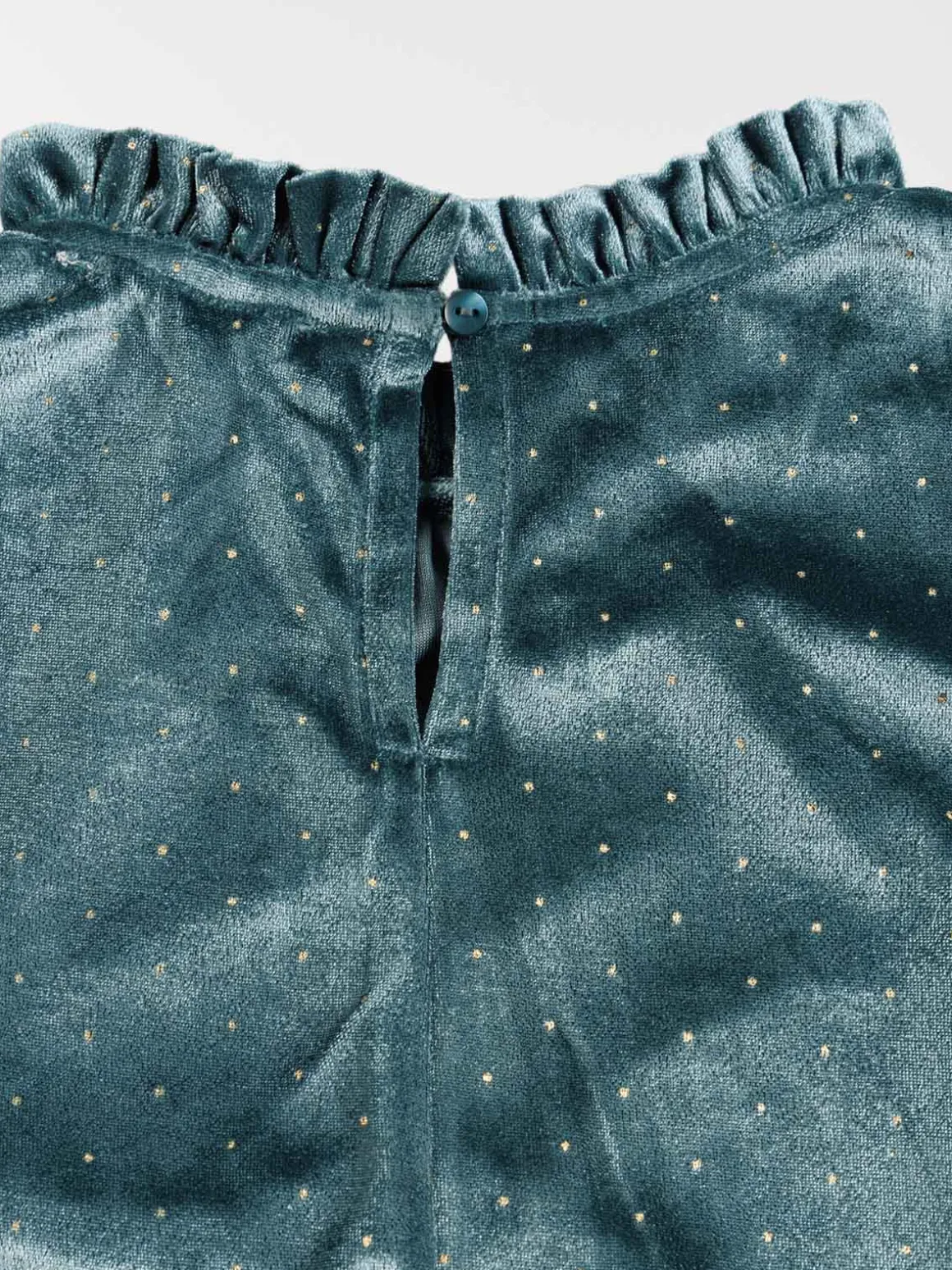 Robe velours pois dorés fille (3-12A)