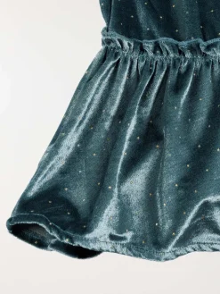 Robe velours pois dorés fille (3-12A)