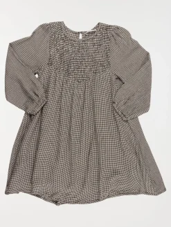Robe vichy noir fille (3-12A)