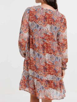 Robe voile imprimée femme