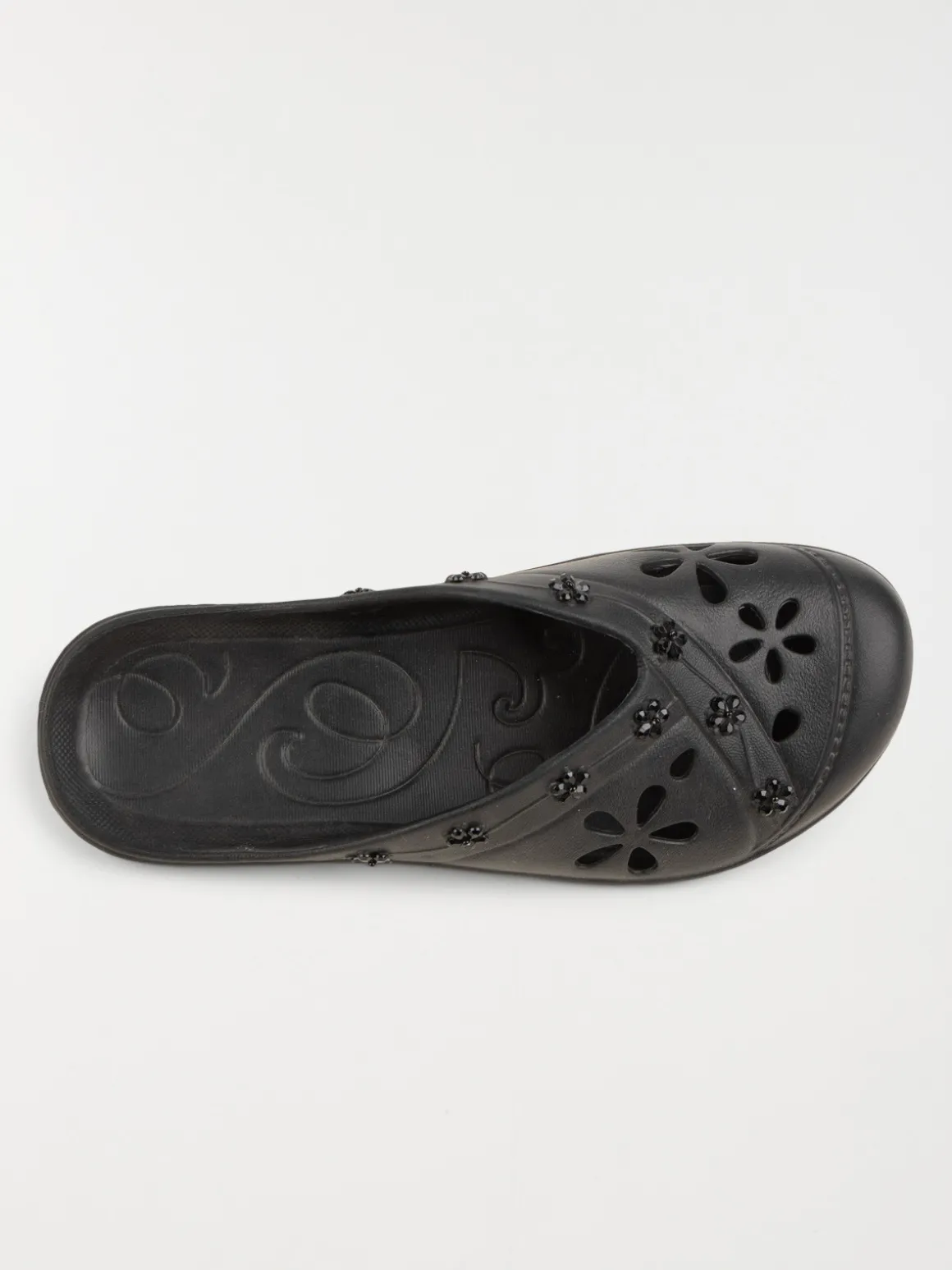Sabot plastique noir fantaisie (36-41)