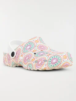 Sabots imprimés plastiques femme (36-41)