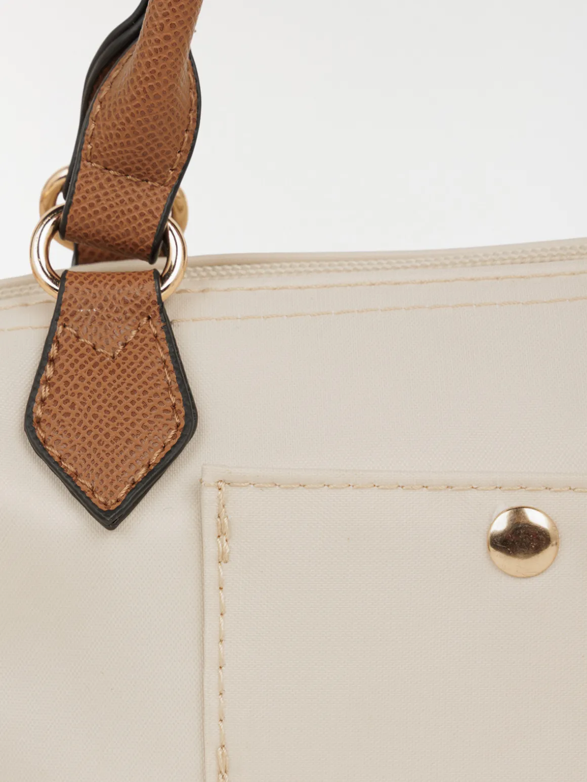 Sac à main bi-matière femme