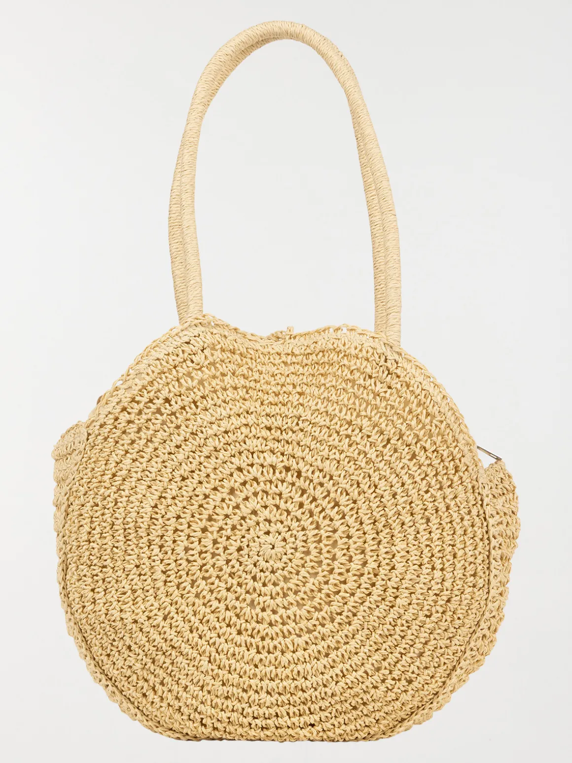 Sac à main rond tressé femme