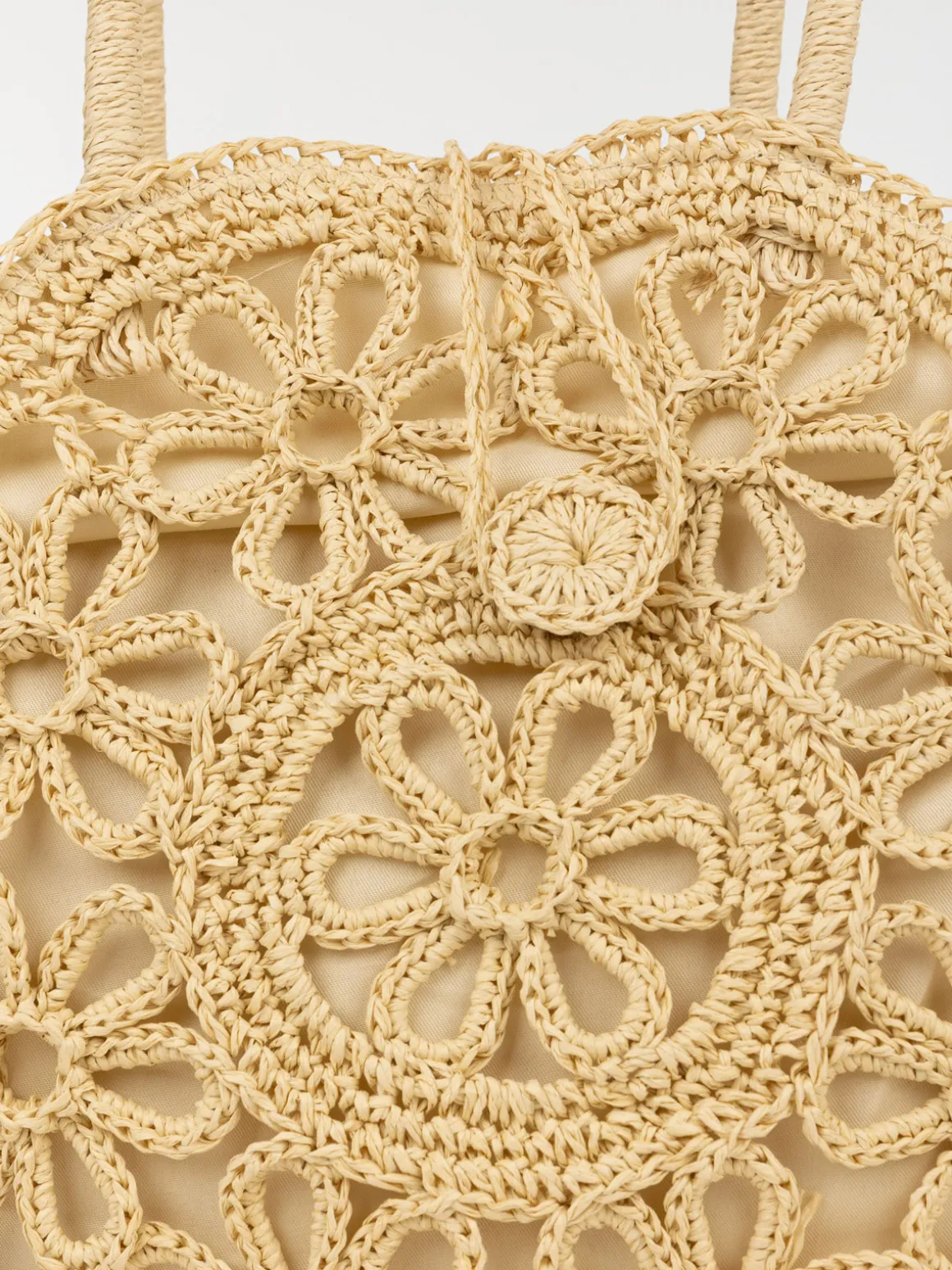 Sac à main rond tressé femme