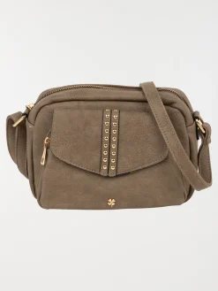 Sac besace trèfle doré femme