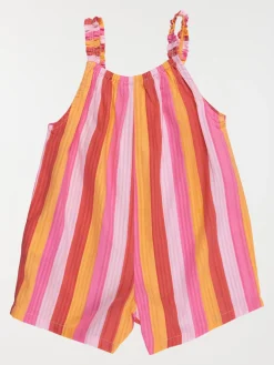 Salopette à rayures fille (3-36M)