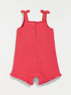 Salopette bretelles noeuds fille (3-36M)