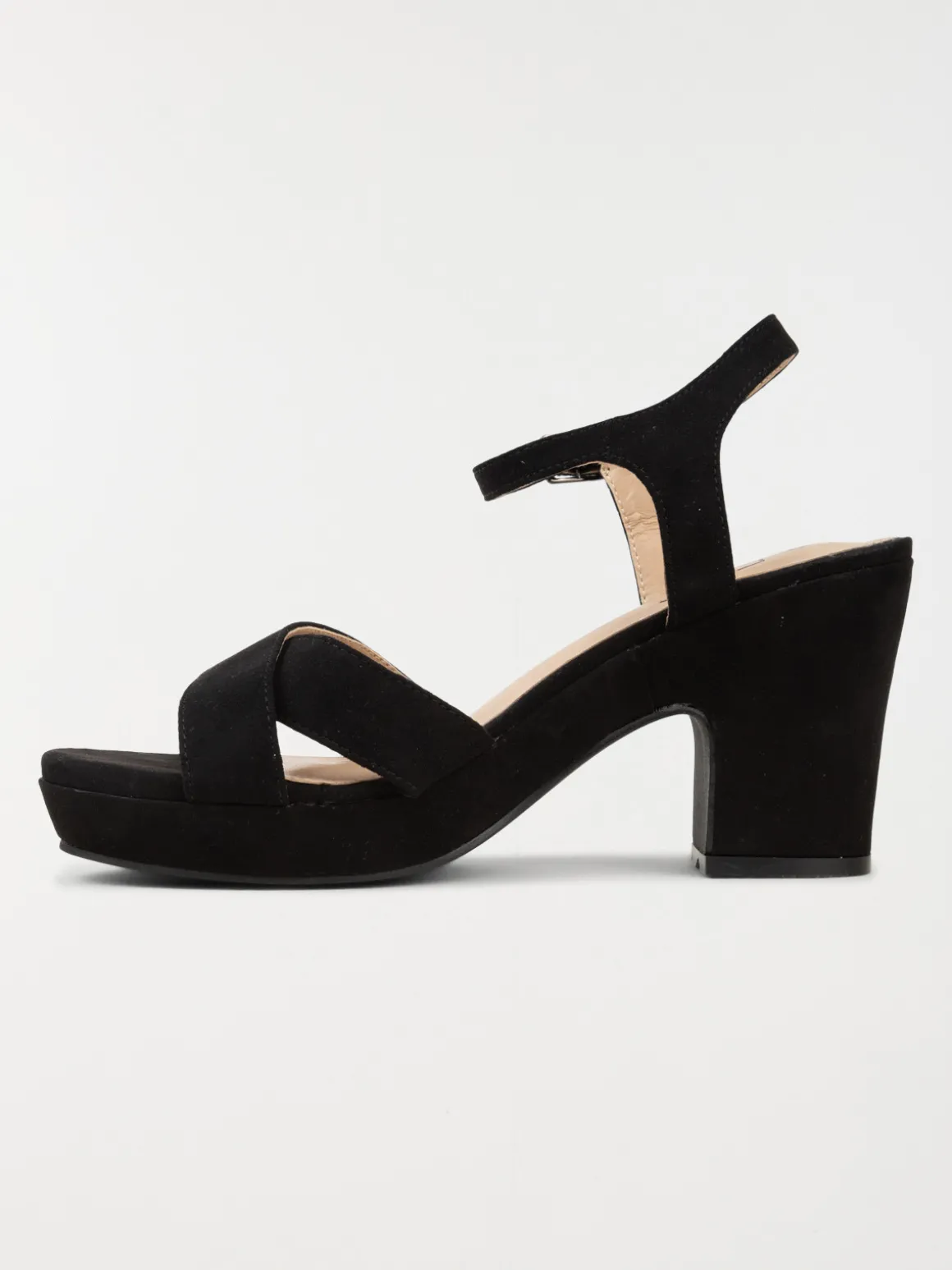 Sandale à talon femme noir (36-41)