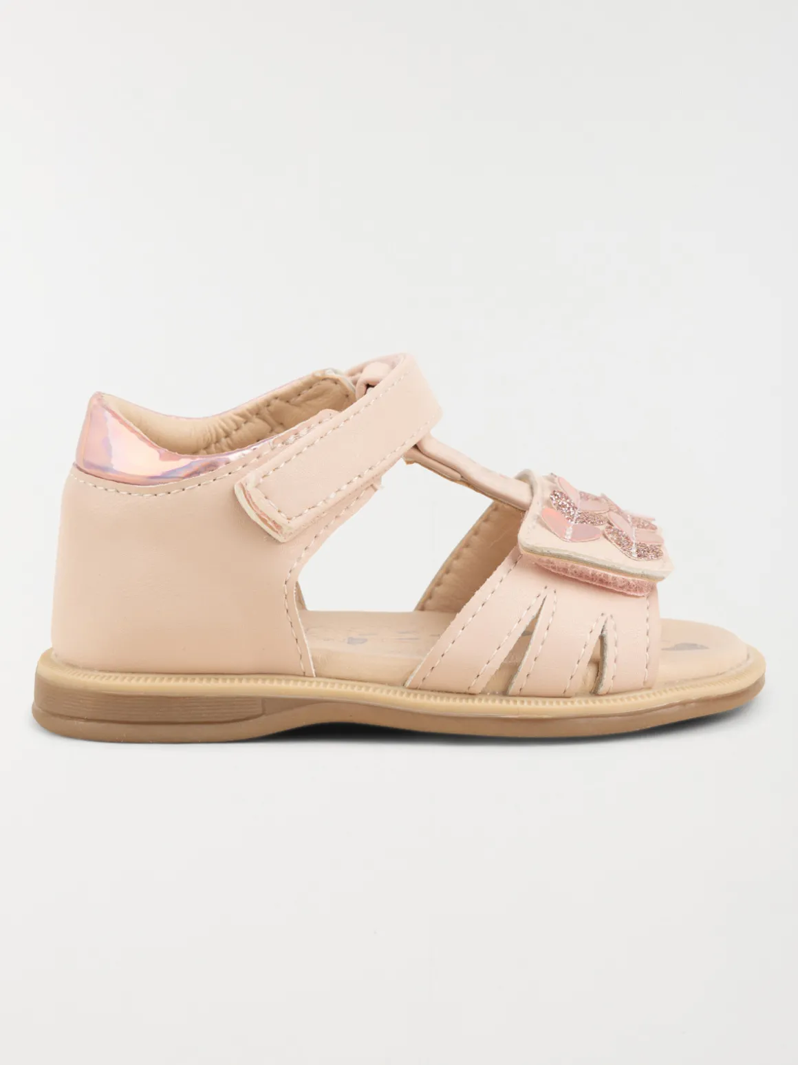 Sandale bébé rose fille (19-23)