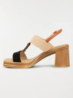 Sandale beige et noire femme (36-41)